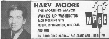 WPGC Print Ad - Harv Moore Wakes Up Washington